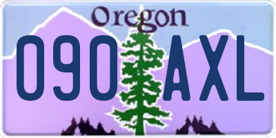 OR license plate 090AXL