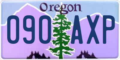 OR license plate 090AXP