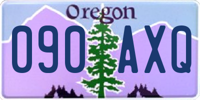 OR license plate 090AXQ