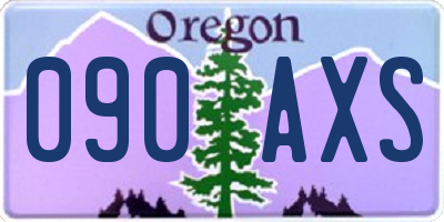 OR license plate 090AXS