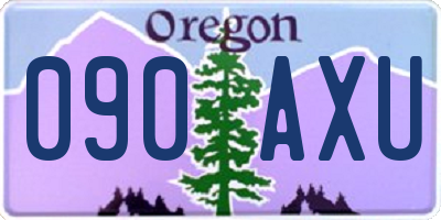 OR license plate 090AXU