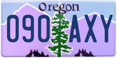 OR license plate 090AXY