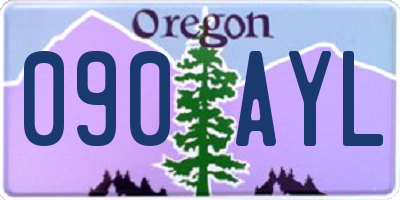 OR license plate 090AYL