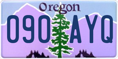 OR license plate 090AYQ