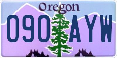 OR license plate 090AYW
