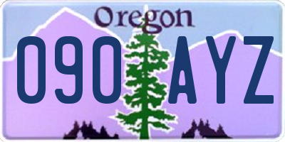 OR license plate 090AYZ