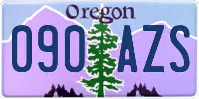 OR license plate 090AZS
