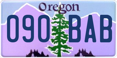 OR license plate 090BAB