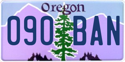 OR license plate 090BAN