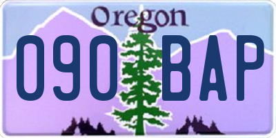 OR license plate 090BAP