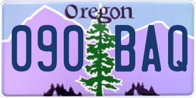OR license plate 090BAQ