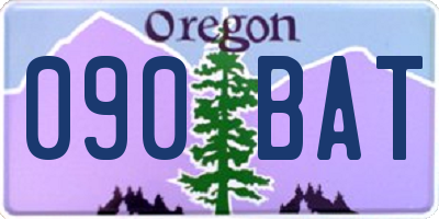 OR license plate 090BAT
