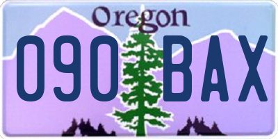 OR license plate 090BAX