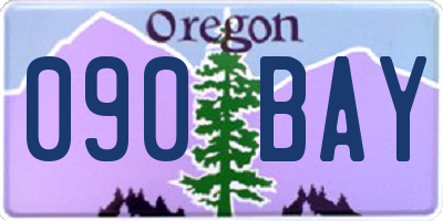 OR license plate 090BAY