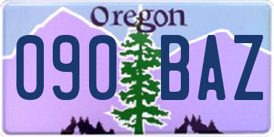 OR license plate 090BAZ