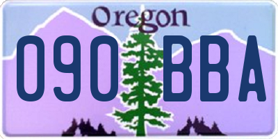 OR license plate 090BBA