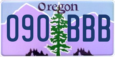 OR license plate 090BBB