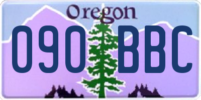 OR license plate 090BBC