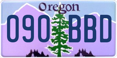 OR license plate 090BBD