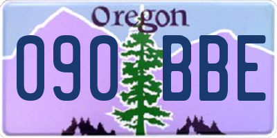 OR license plate 090BBE