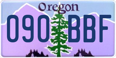 OR license plate 090BBF