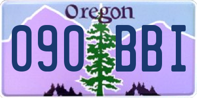 OR license plate 090BBI