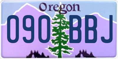 OR license plate 090BBJ