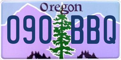 OR license plate 090BBQ
