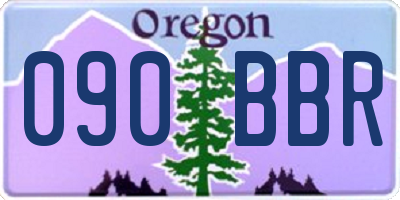 OR license plate 090BBR