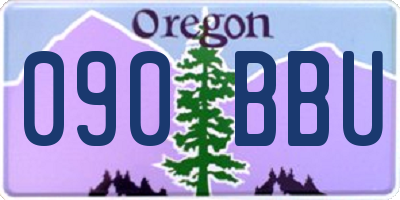 OR license plate 090BBU