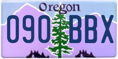 OR license plate 090BBX