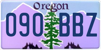 OR license plate 090BBZ
