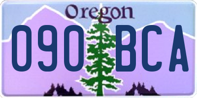 OR license plate 090BCA