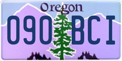 OR license plate 090BCI