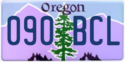 OR license plate 090BCL