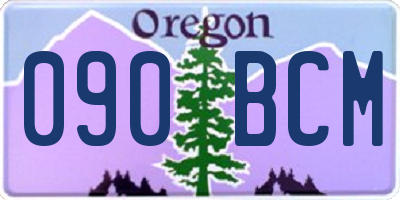 OR license plate 090BCM