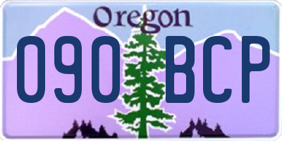 OR license plate 090BCP