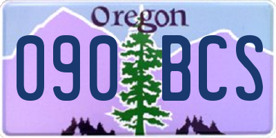 OR license plate 090BCS