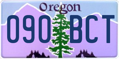 OR license plate 090BCT