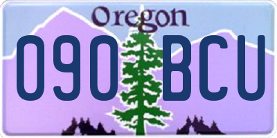OR license plate 090BCU