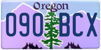 OR license plate 090BCX