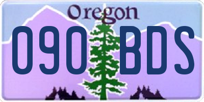 OR license plate 090BDS