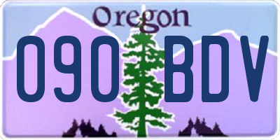 OR license plate 090BDV