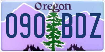 OR license plate 090BDZ