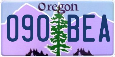 OR license plate 090BEA