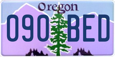 OR license plate 090BED