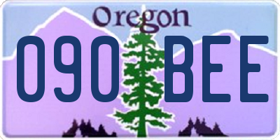 OR license plate 090BEE