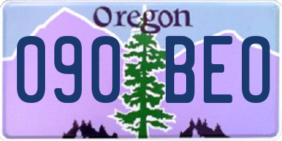 OR license plate 090BEO