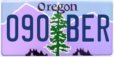 OR license plate 090BER