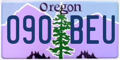 OR license plate 090BEU